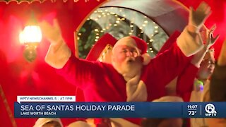 Sea of Santas holiday parade held in Lake Worth Beach