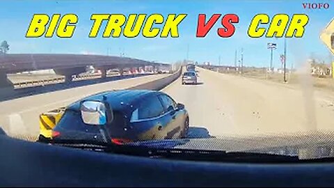 CAR ALMOST GETS SANDWICHED BETWEEN THE GORE AND A SEMI-TRUCK | A Day in the Life of a Trucker