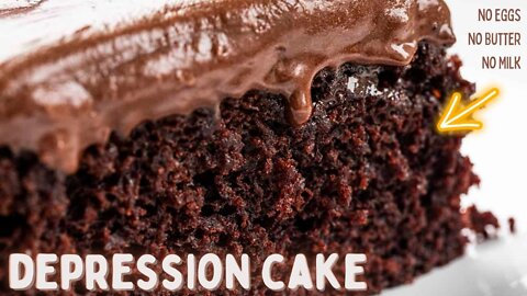 How to Make a Depression Cake with No Eggs, Milk, or Butter