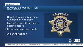 Homicide investigation in East Kern