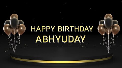 Wish you a very Happy Birthday Abhyuday