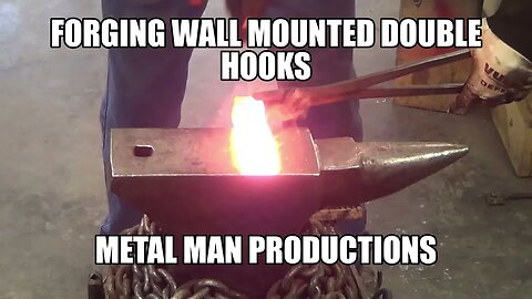 Forging a wall mounted double hook