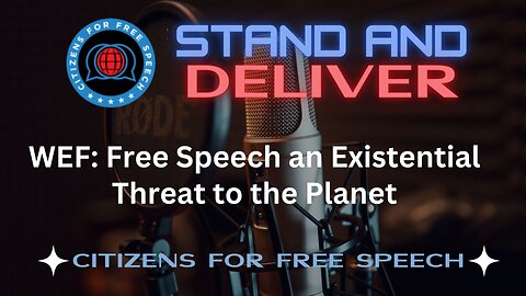 WEF: Free Speech an Existential Threat to the Planet