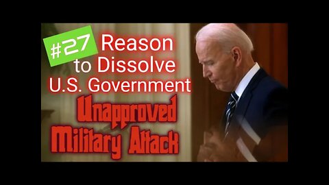 #27 Reason to Restore the Constitution. Biden's Failure of Afghanistan Good Example..
