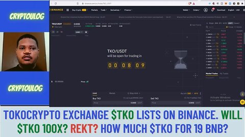 Tokocrypto Exchange $TKO Lists On Binance. Will $TKO 100X? Rekt? How Much $TKO For 19 BNB?