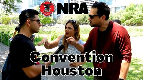 Interviewing People At NRA Convention Houston 2022