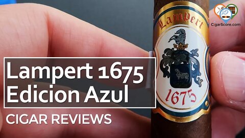 It's a LITTLE EXPENSIVE... The LAMPERT 1675 Edicion Azul Robusto - CIGAR REVIEWS by CigarScore