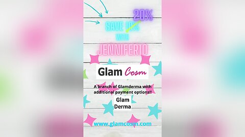 Save 20% with JENNIFER10 at Glamcosm.com
