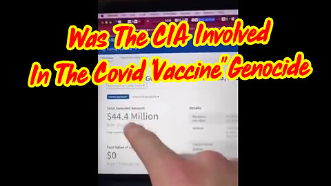 Was The CIA Involved In The Covid "Vaccine" Genocide