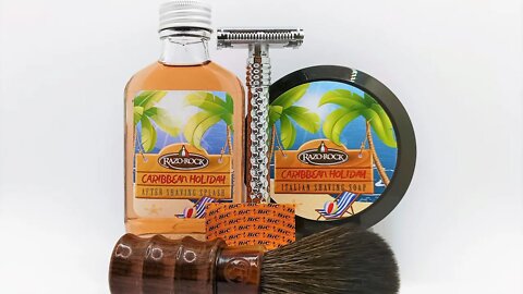 Razorock Caribean Holiday first try, Razorock Adjust with BIC blade...