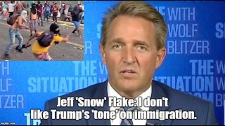 Jeff Flake slams Trump's 'tone' on immigration