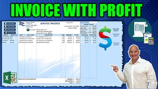 Learn How To Create This Invoice WITH Profit In Excel From Scratch [Free Download + Masterclass]