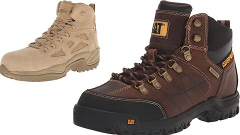 Men's Leather Boots for winter and work safety.