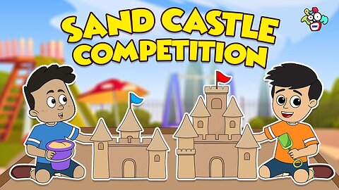 Sand Castle Competition | Gattu Chinki's Castle | English Cartoon | Moral Stories | PunToon Kids