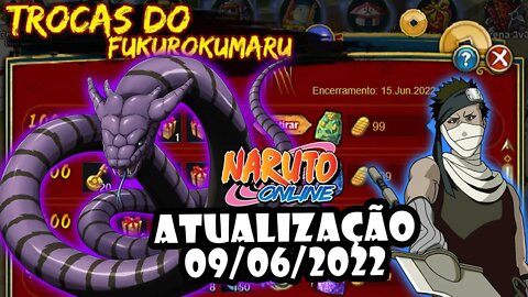 Atualização 09/06/2022 Fukurokumaru chegou! #narutoonline #fukurokumaru #atualizaçãoBR