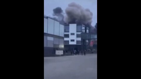 Russian Missile Hits Airport Building in Ivano-Frankivsk, Ukraine