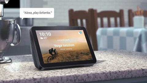 Introducing Echo Show 8 – Smart display with Alexa - 20.32 cm (8") HD screen with stereo sound Black