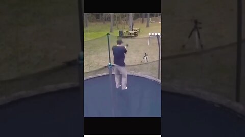 shooting practice meets trampoline