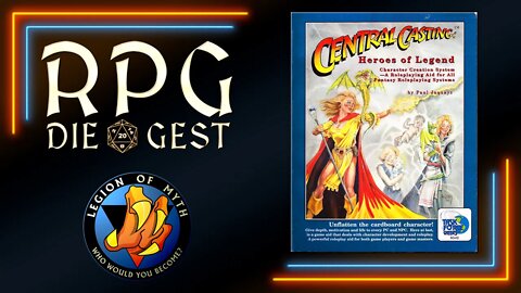 Overview of Central Casting Heroes of Legend | #RPGDieGest #shorts