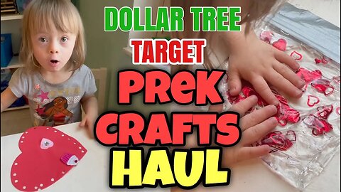 BUDGET FRIENDLY💰 Valentine's Day Craft Ideas || TARGET & DOLLAR TREE HAUL Preschoolers & Toddlers