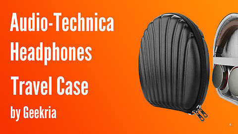 Audio-Technica Over-Ear Headphones Travel Case, Hard Shell Headset Carrying Case | Geekria