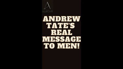 Andrew TATE's Real Message! #shorts