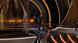 Will Smith hits Chris Rock in face in wild, censored Oscars 2022 moment
