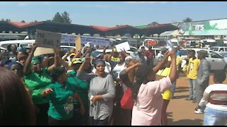 ANCWL members protests outside court ahead of Vlakfontein murder suspects appearance (ZvY)