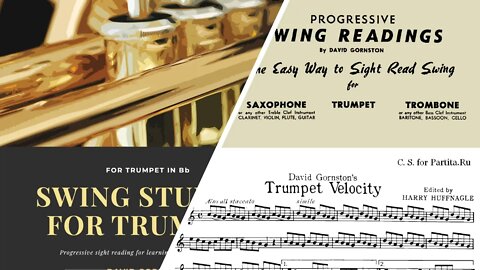 [DESTREZA NO TROMPETE] - Leituras Progressivas de Swing por David Gornston, Velocidade do trompete 1