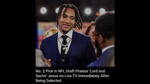No. 2 Pick in NFL Draft Praises 'Lord and Savior' Jesus [MIRROR]