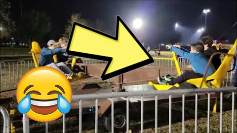 🤣 Merry Go Round Trouble | Too Funny