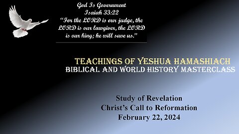 2-22-24 Christ's Call to Reformation