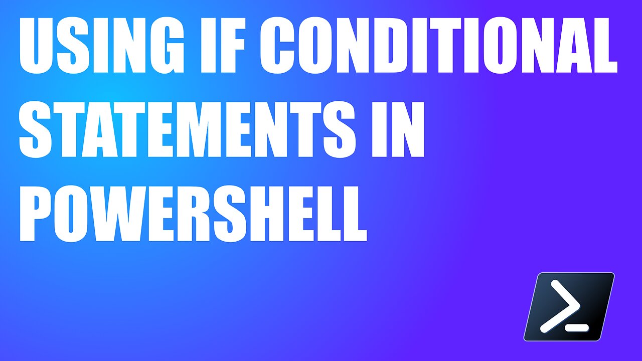 conditional variable assignment powershell