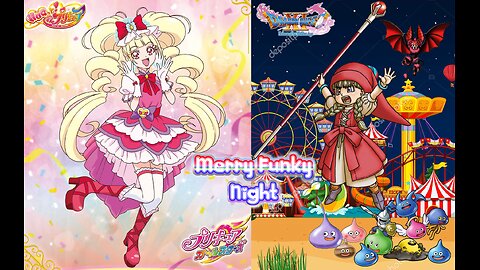 Emiru (Cure Macherie) and Veronica (Dragon Quest 11: Echoes of an Exclusive Age) Custom Wallpapers - Merry Funky Night + Let me dance