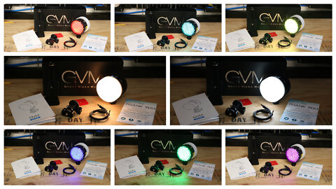 Great Video Maker GVM-7SM Double-Sided Mini On-Camera Bicolor & RGB LED Video Light