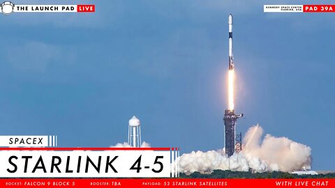LIVE! Starlink 4-5 the First Launch of 2022