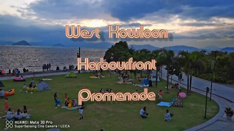 4K UHD West Kowloon Promenade - The Sights and Sounds of Hong Kong (#SnS4K, #SnStravel, #SnSUHD)