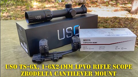 US Optics TS-6X, 1-6x24mm rifle scope - ZRODelta Cantilever Mount