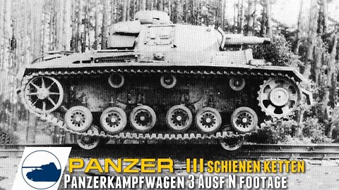 Rare Panzer III Ausf. N SKI Schienen Ketten Fahrzeug footage.
