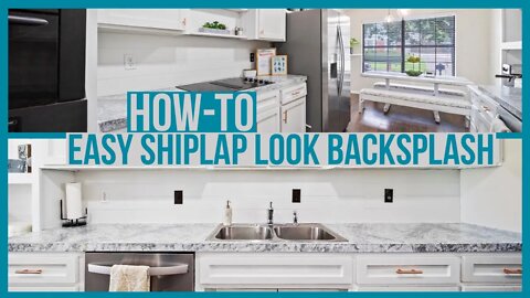 How to Install Shiplap Look Paneling Backsplash for Under 60$| Easy Backsplash DIY