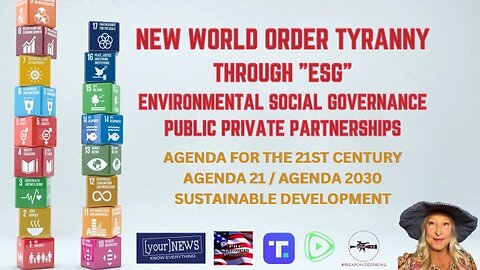 NWO TYRANNY THROUGH "ESG" - ENVIRONMENTAL SOCIAL GOVERNANCE