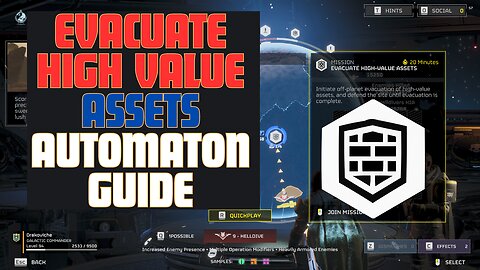 Evacuate High-Value Assets with Automaton Guide (Helldivers 2)