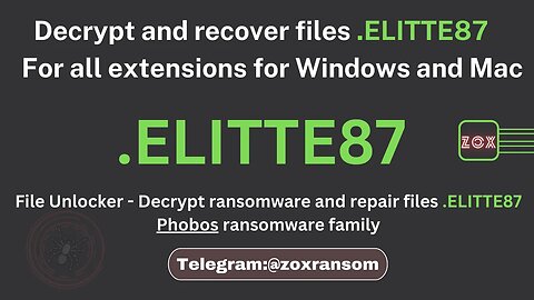 Cracking the Code: How to Decrypt Ransomware Files Like a Pro! 🔐💻 .ELITTE87
