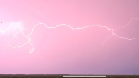 Lightning strike/thunderstorms in Manitoba. ￼