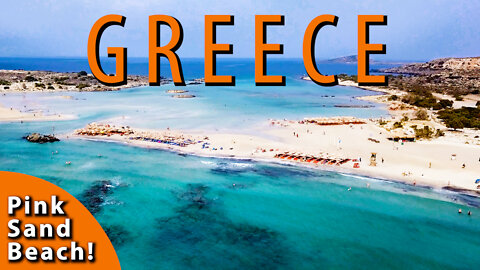 Elafonisi Beach | A Rare Pink Sand Beach In Crete Greece. Best Greek Island For Families