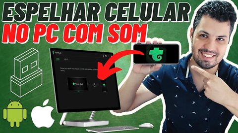 2022 Como ESPELHAR a TELA do CELULAR no PC com ÁUDIO GRÁTIS! Usando CABO USB! VALE A PENA? TROVOCAST