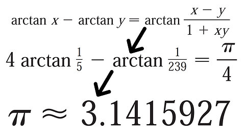 Problems Plus 7: Calculating π Using the Formula of John Machin (1680 - 1751)