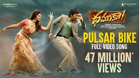 Pulsar Bike Full Video Song _ Dhamaka _ Ravi Teja _ Sreeleela _ Thrinadha Rao _ Bheems Ceciroleo