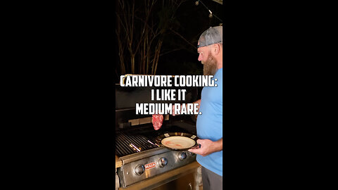 Carnivore cooking: I like it medium rare.
