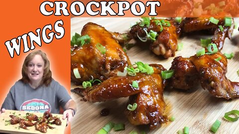 CROCKPOT BBQ WINGS RECIPE | Homemade BBQ Sauce Recipe | Slow Cooker Wings